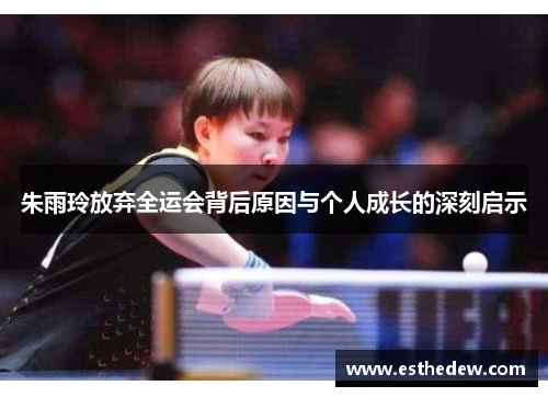 朱雨玲放弃全运会背后原因与个人成长的深刻启示